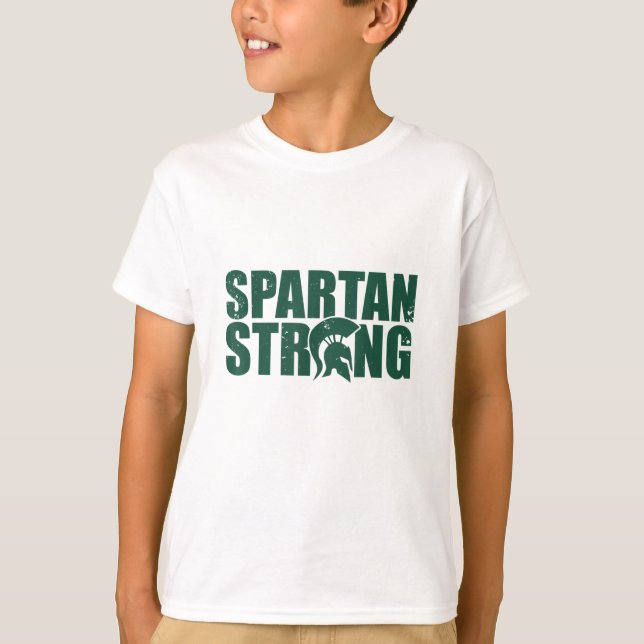 Spartan Strong,  exercise workout gym training T-Shirt (Front)