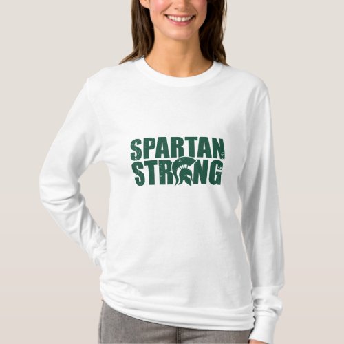 Spartan Strong  exercise workout gym training T_Shirt