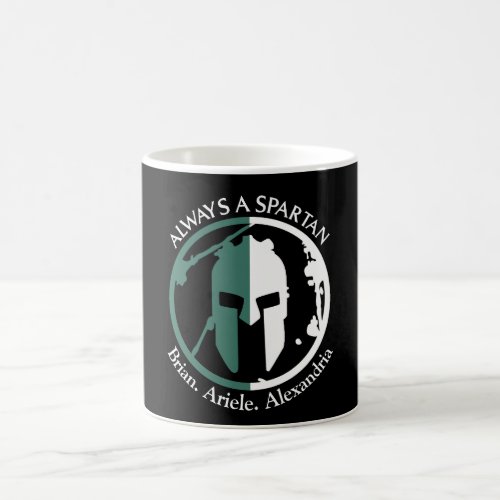 Spartan Strong Go Green Personalize Name Coffee Mug