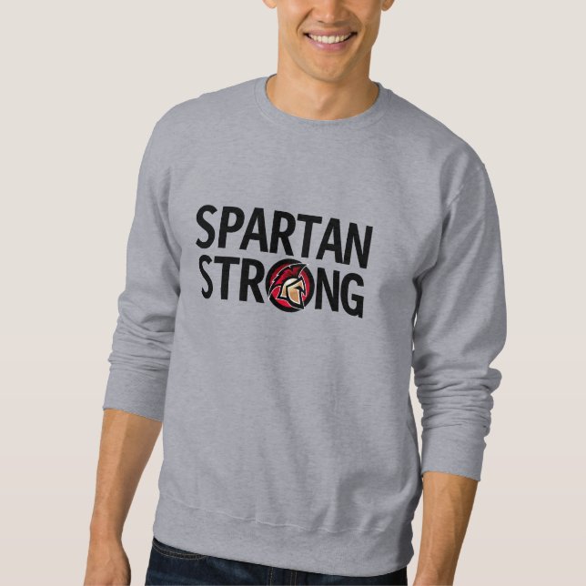 Spartan Strong. Personalized Sweatshirt (Front)