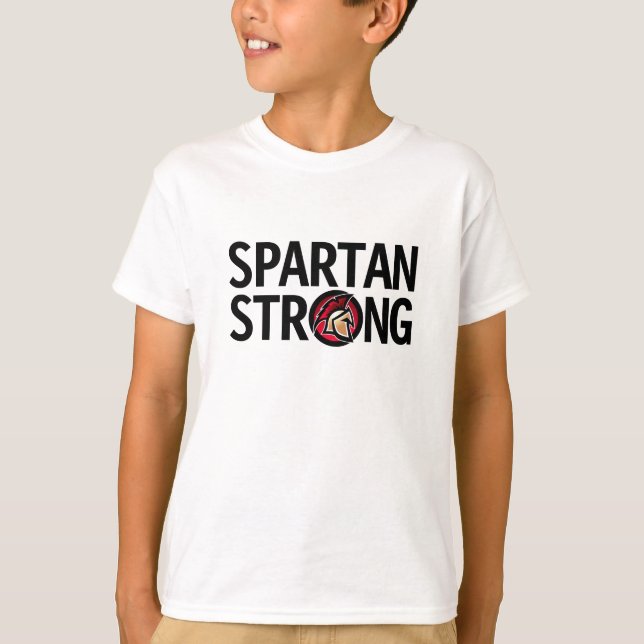 Spartan Strong. Personalized T-Shirt (Front)