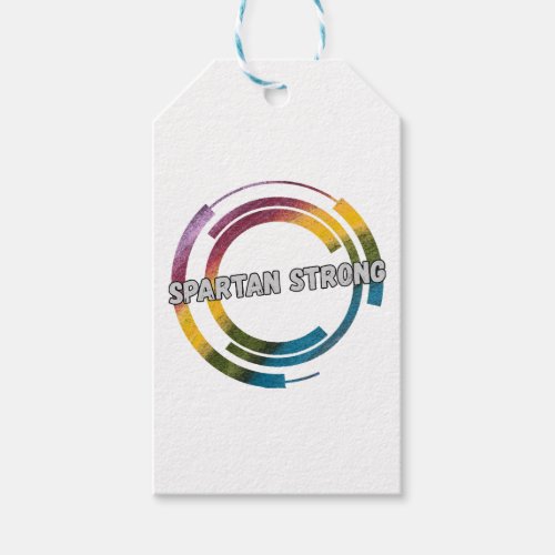 Spartan strong vintage gift tags
