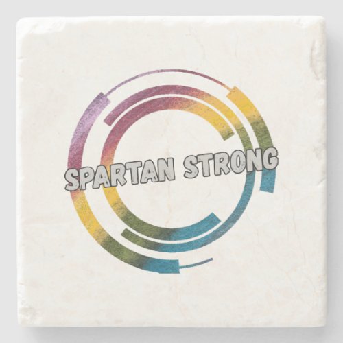Spartan strong vintage stone coaster