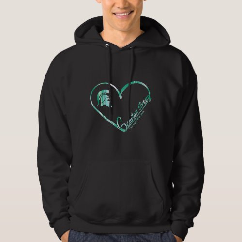 Spartan Strong We Stand With State Spartan Logo Hoodie