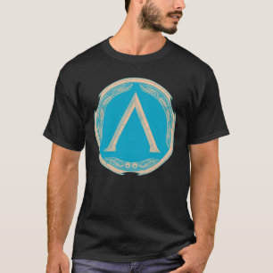 Spartan Symbol Greek Shield T-Shirt