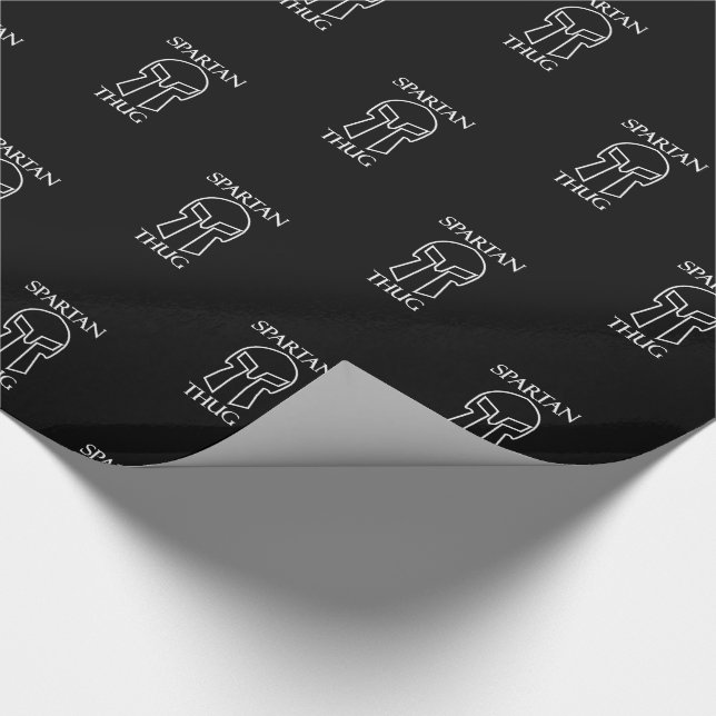 Spartan Thug - Glossy Wrapping Paper, 30" x 6' Paper (Corner)