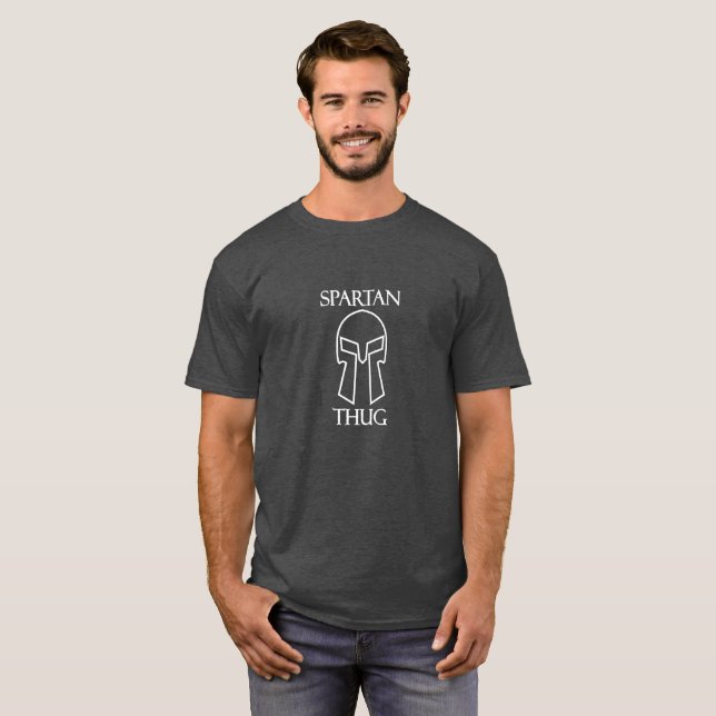 Spartan Thug - Men's Basic Dark T-Shirt (Front Full)