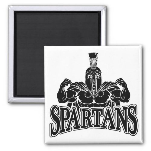 Spartan Trojan Sports Mascot Magnet