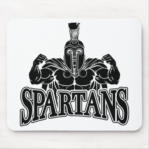 Spartan Trojan Sports Mascot Mouse Pad