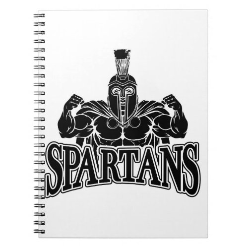 Spartan Trojan Sports Mascot Notebook