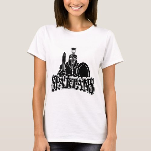 Spartan Trojan Sports Mascot T_Shirt