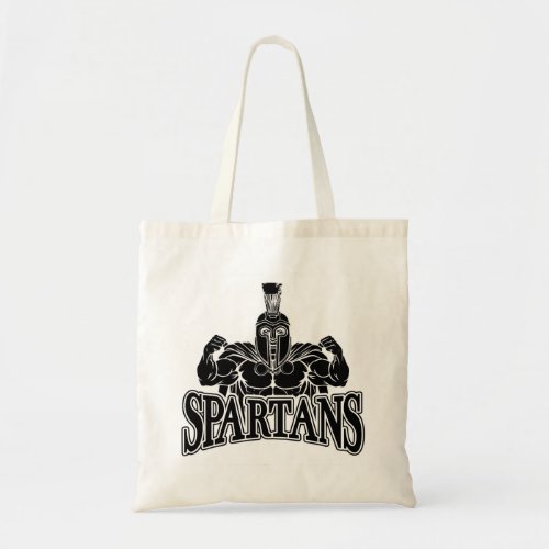Spartan Trojan Sports Mascot Tote Bag