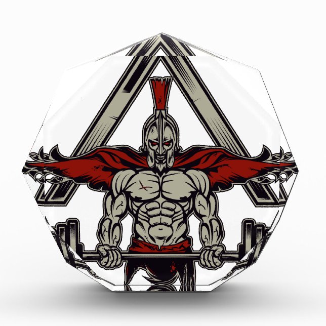 Spartan Warrior Acrylic Award (Front)