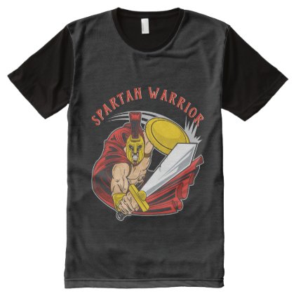 Spartan Warrior All-Over-Print T-Shirt