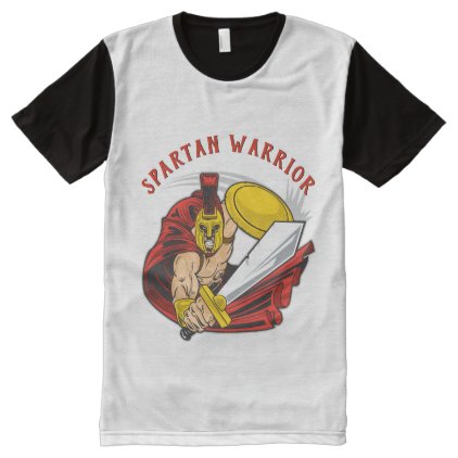 Spartan Warrior All-Over-Print T-Shirt