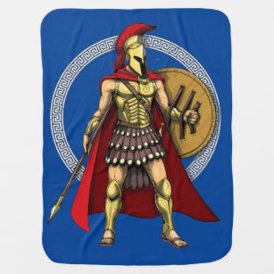 Spartan Warrior Baby Blanket
