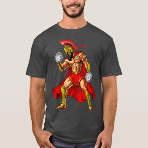 Spartan Warrior Bodybuilder T_Shirt