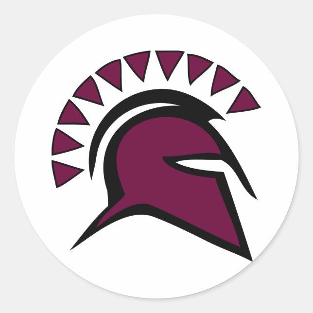 Spartan Warrior Classic Round Sticker (Front)