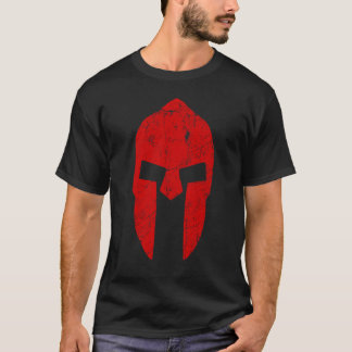 Spartan Warrior Helmet Gym Motivation Sparta Ancie T-Shirt