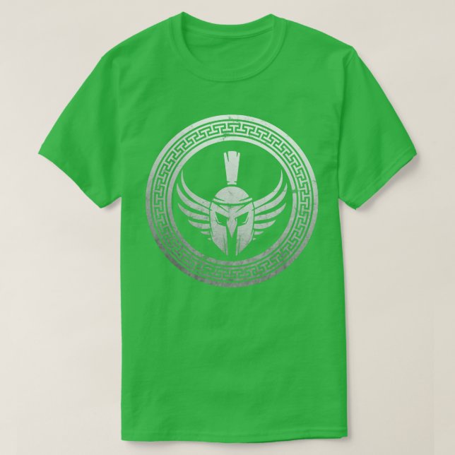 Spartan Warrior Helmet Vintage T-Shirt (Design Front)