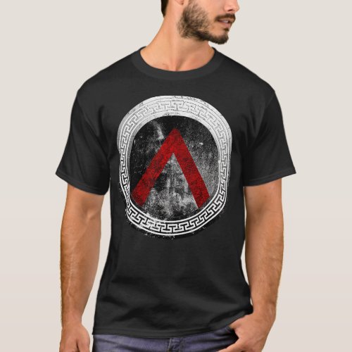 Spartan Warrior Lambda Shield T_Shirt