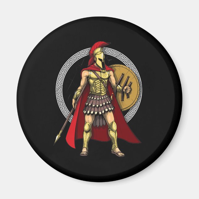 Spartan Warrior Magnet (Front)
