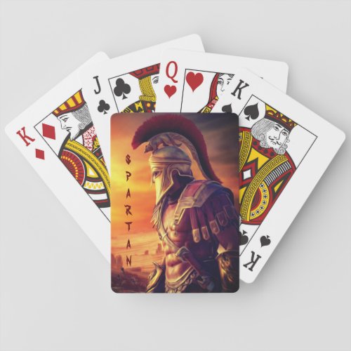 Spartan Warrior Poker Cards