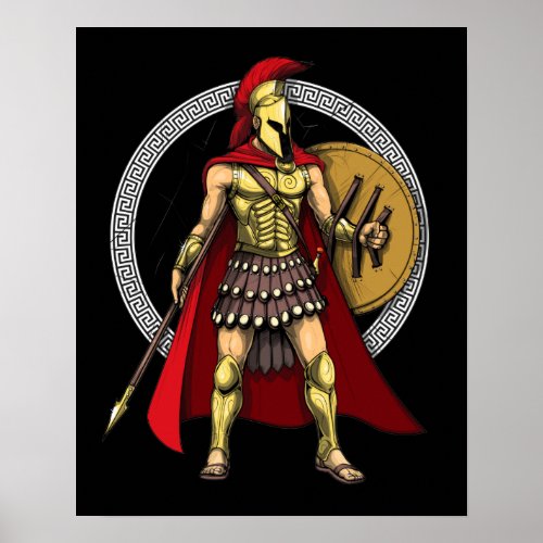 Spartan Warrior Poster