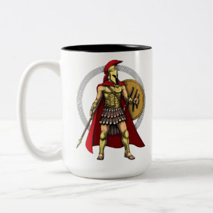 Spartan Warrior Two-Tone Coffee Mug