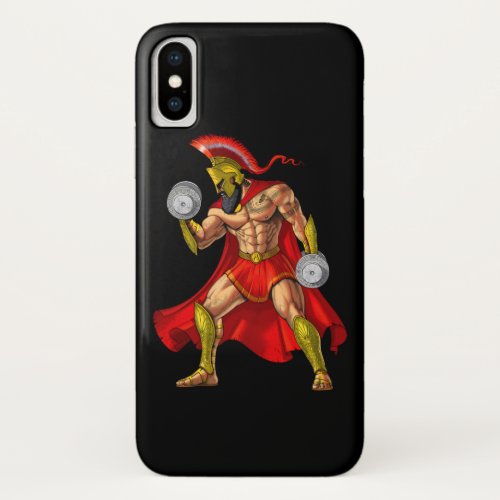 Spartan Warrior Weightlifting iPhone X Case
