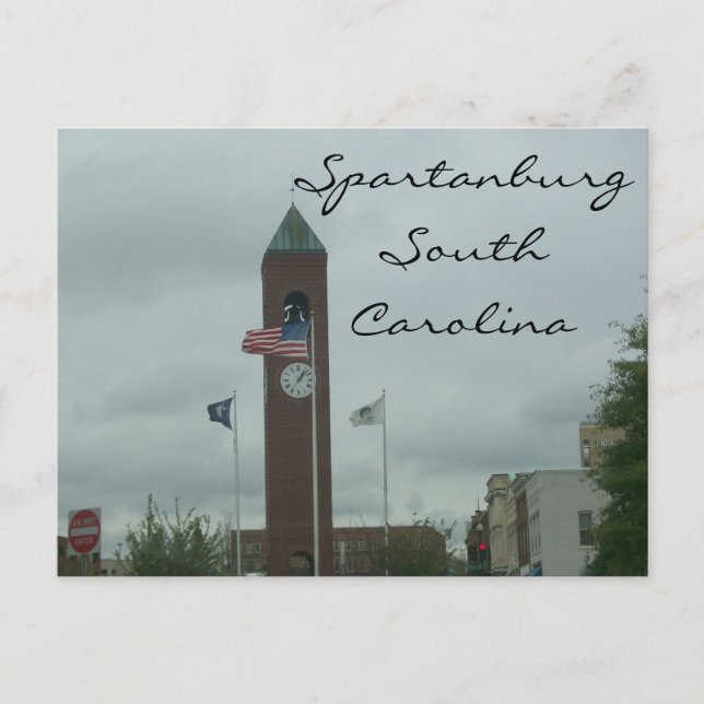 Spartanburg, SC Postcard (Front)