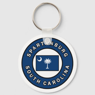 Spartanburg South Carolina Keychain