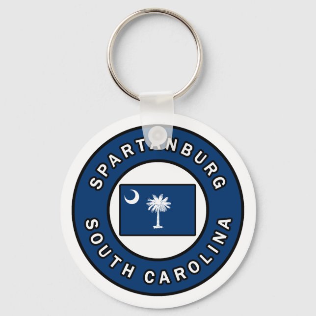 Spartanburg South Carolina Keychain (Front)