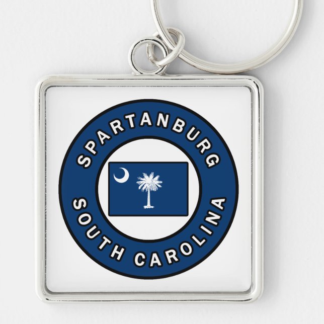 Spartanburg South Carolina Keychain (Front)