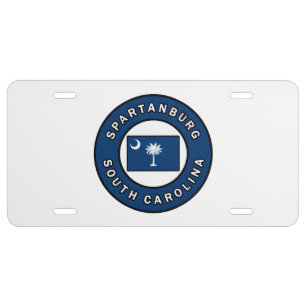 Spartanburg South Carolina License Plate