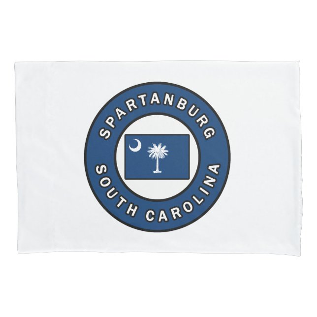 Spartanburg South Carolina Pillow Case (Front)