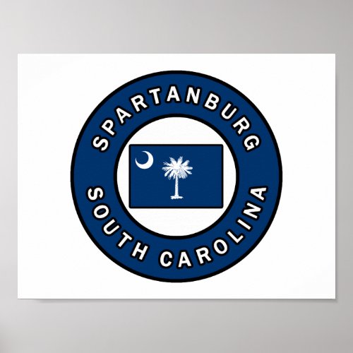 Spartanburg South Carolina Poster