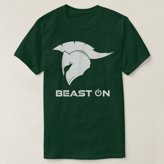 Spartaner Fitness Beast On Gym Motivation Fitness  T-Shirt (Design Front)