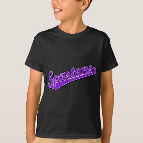 Spartans in Purple T_Shirt