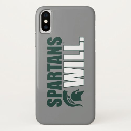 Spartans Will iPhone X Case