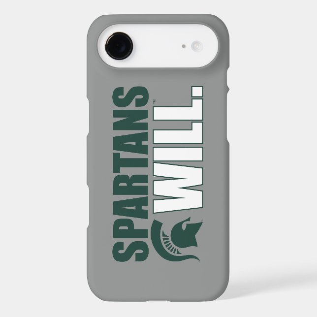 Spartans Will Case-Mate iPhone Case (Back)