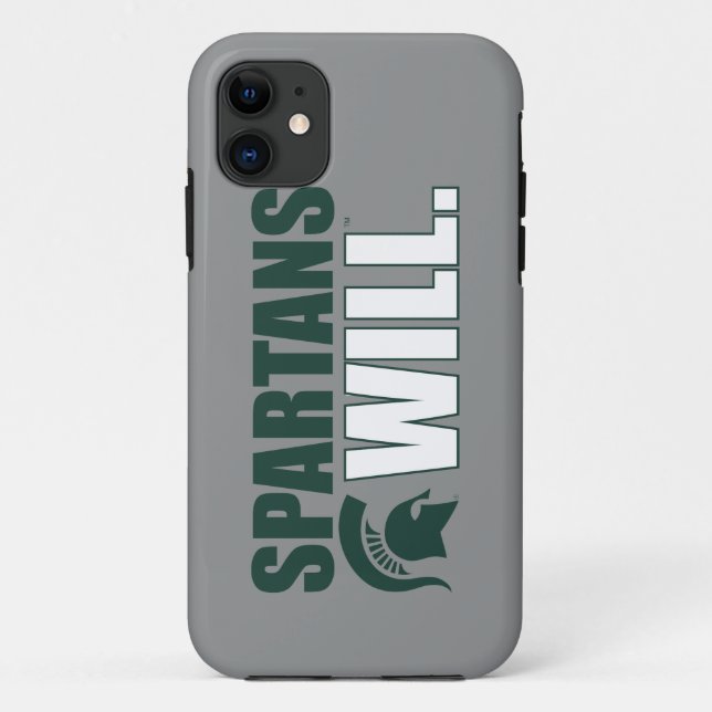Spartans Will Case-Mate iPhone Case (Back)
