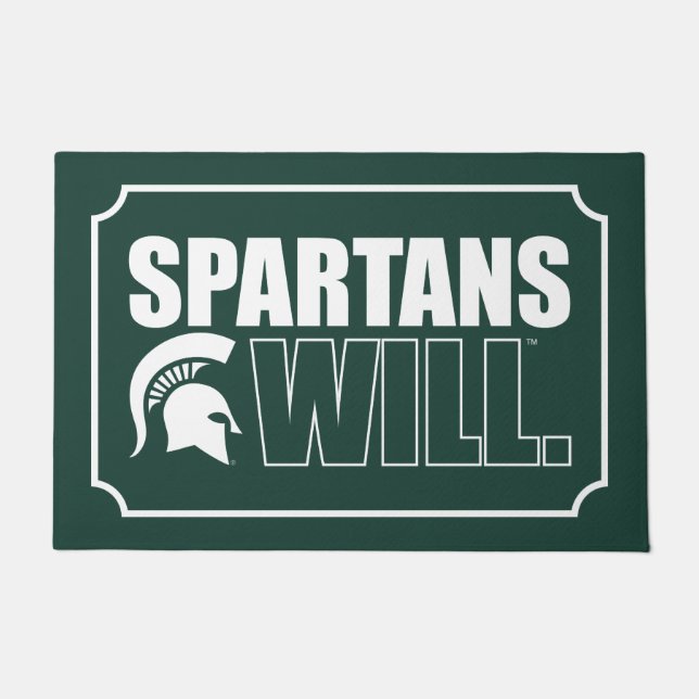 Spartans Will Doormat (Front)