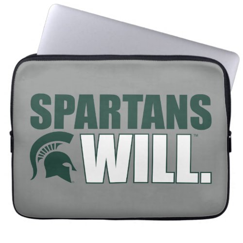 Spartans Will Laptop Sleeve