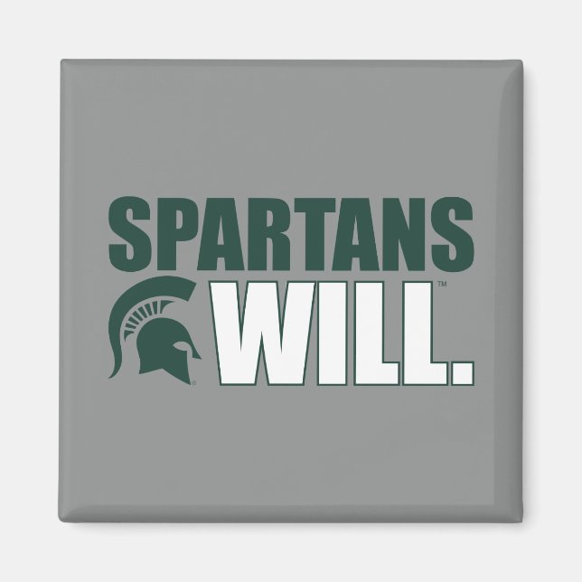 Spartans Will Magnet (Front)