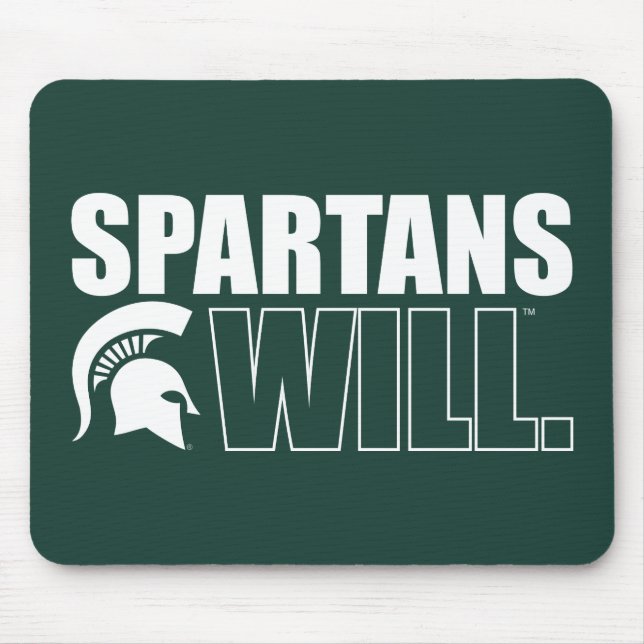 Spartans Will Mouse Pad (Front)