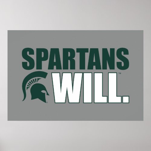 Spartans Will Poster