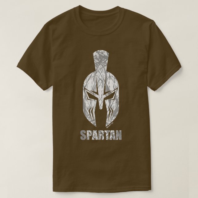 SpartanSpartan HelmetGym Motivation Fitness Saying T-Shirt (Design Front)