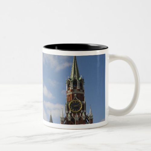 Spasskaya Tower in Red Square Moscow Russia Two_Tone Coffee Mug