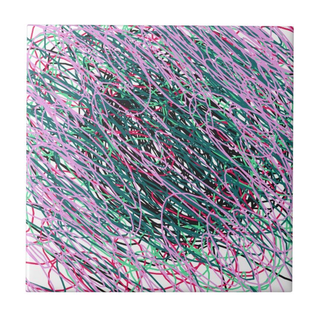 Spastic Yarn Ceramic Tile (Front)